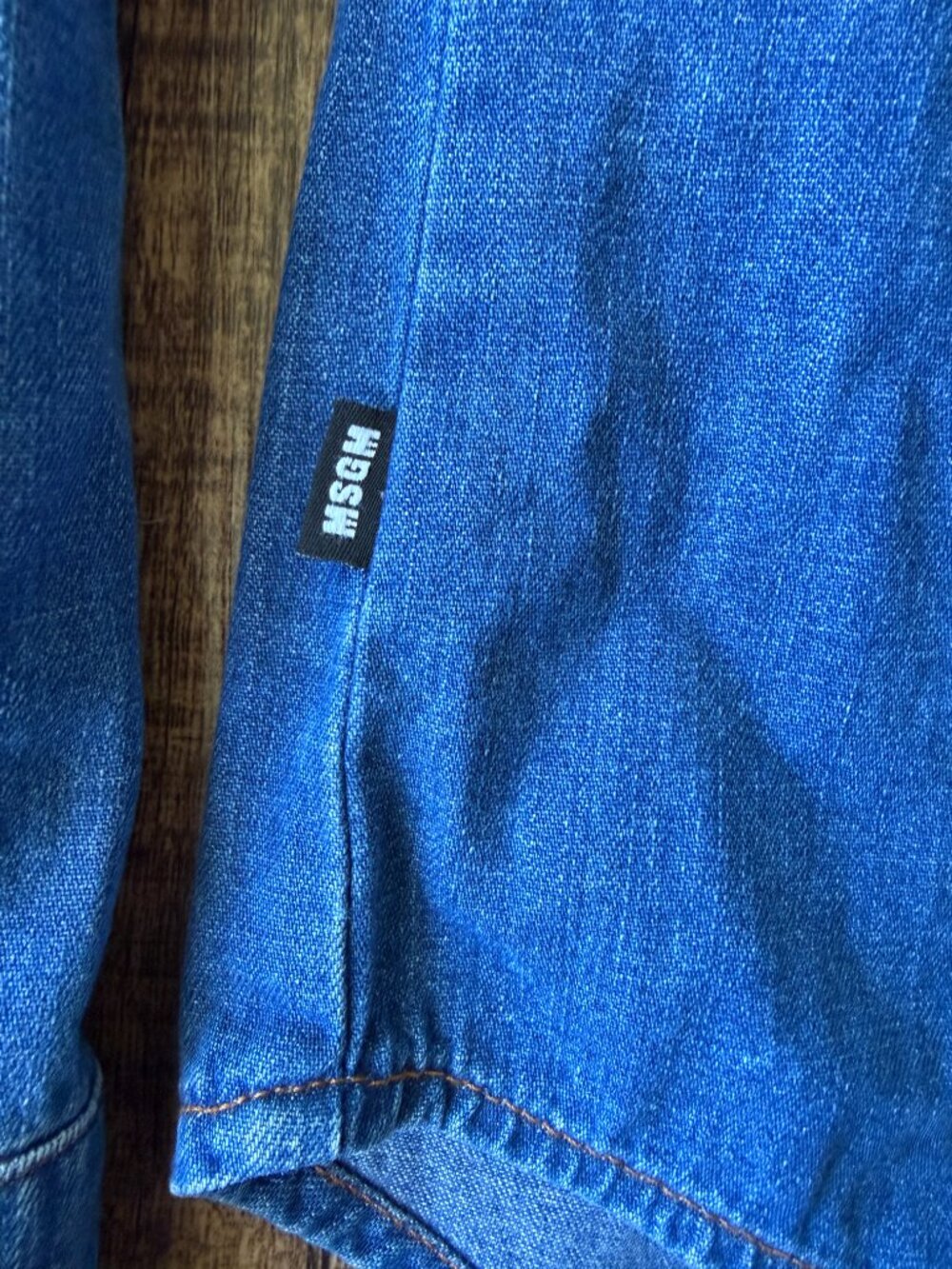 MSGM fringed Western denim shirt, Size 38IT or US4 - Picture 8 of 13